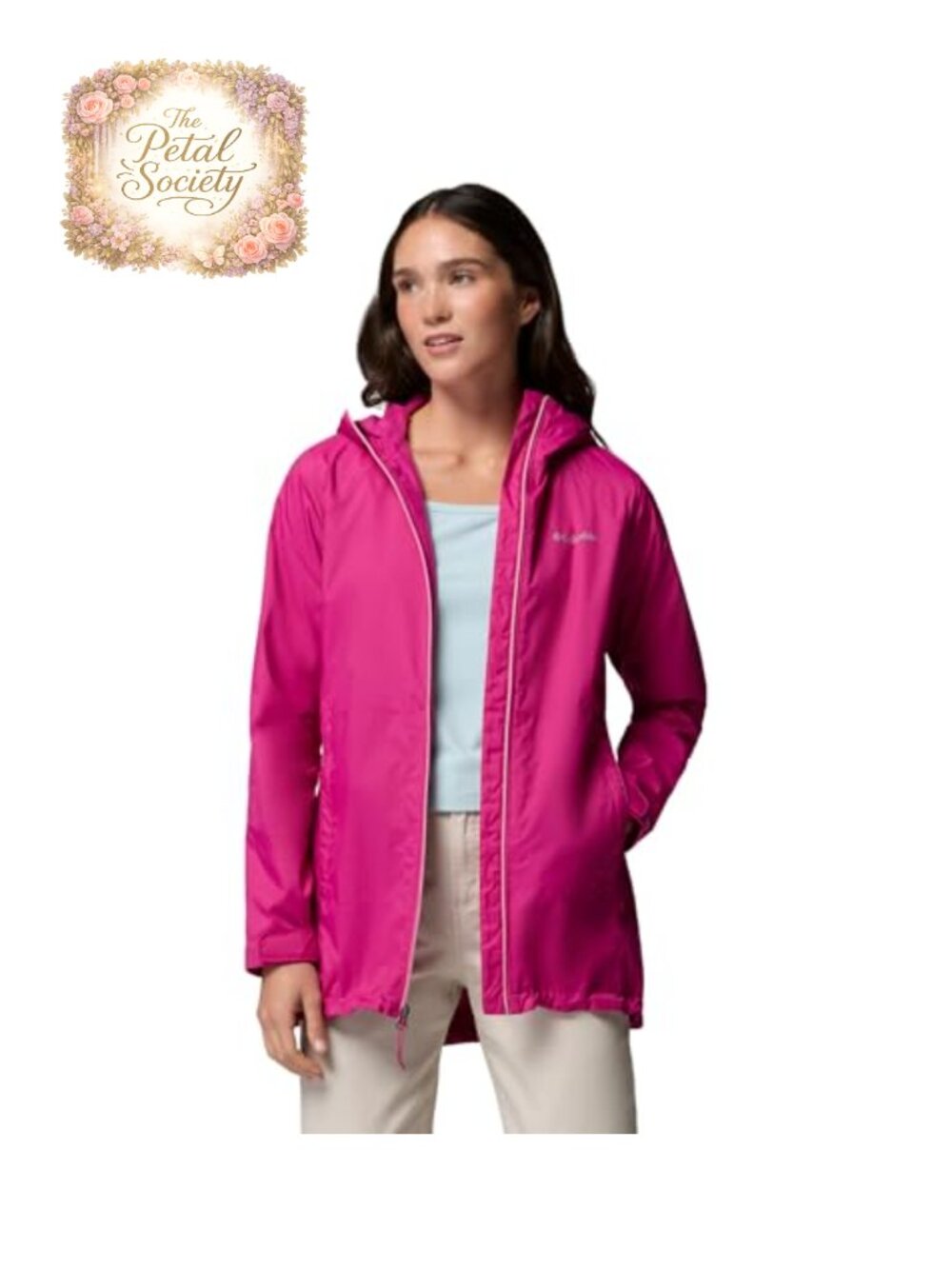 Columbia Switchback II Lined Long Raincoat Waterproof Nylon Jacket